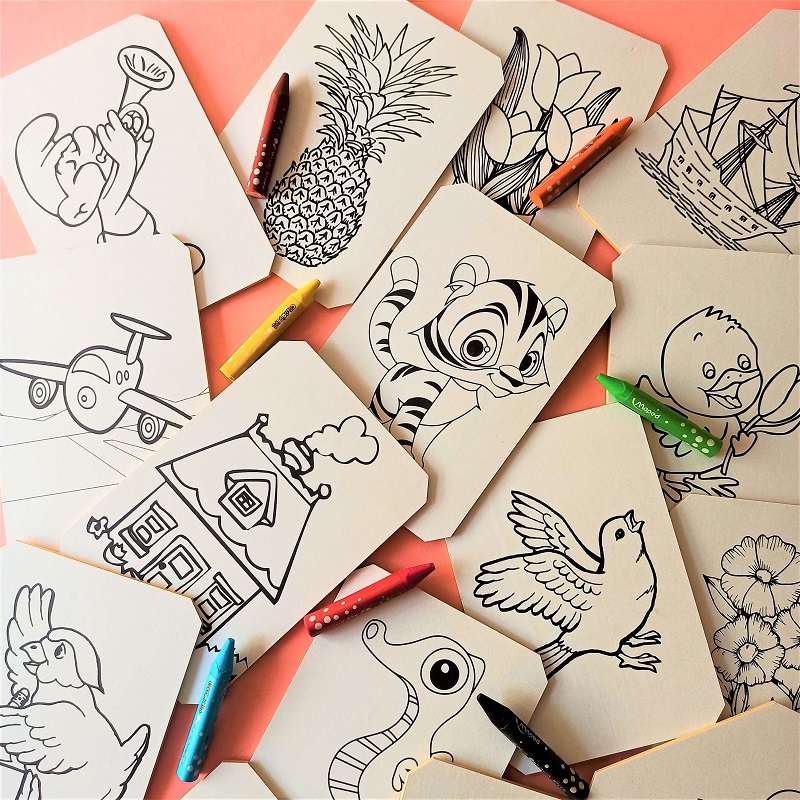 Coloring Plates Junior (Set of 15)