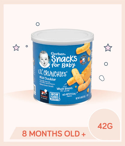 Gerber Lil's Crunchies Mild Cheddar 42G