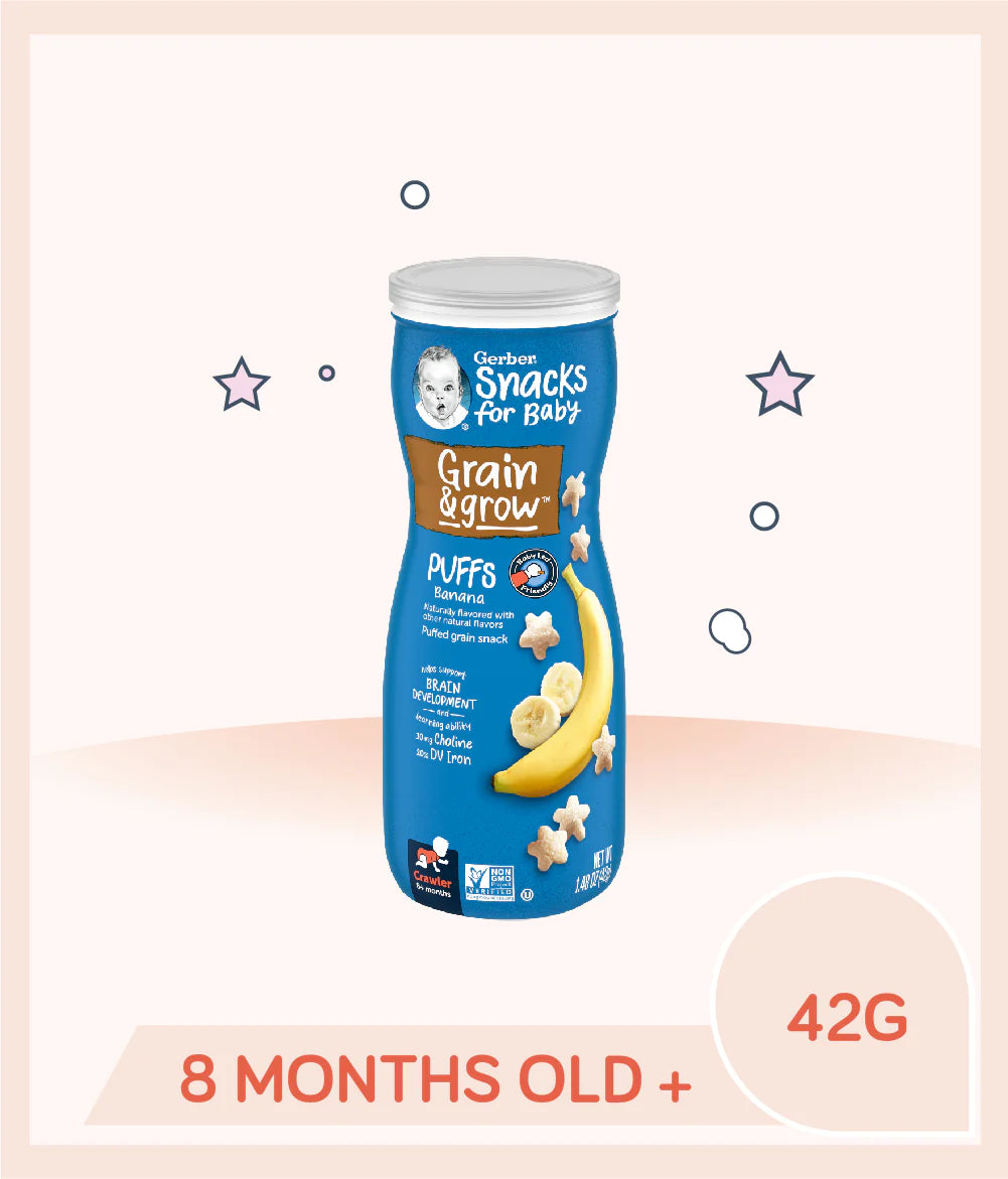 Gerber Banana Puffs Cereal Snack