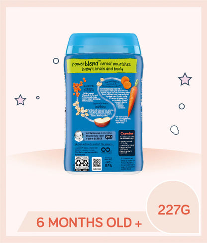 Gerber Probiotic Oatmeal Lentil Carrot & Apple 227g Crawler (6 months+)