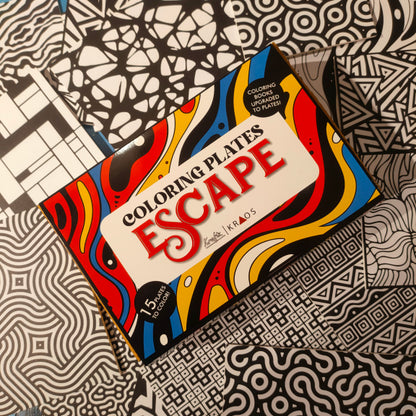 Coloring Plates Set Escape