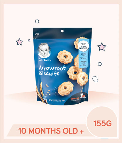 Gerber Arrowroot Biscuits for Crawlers (10+ Months)