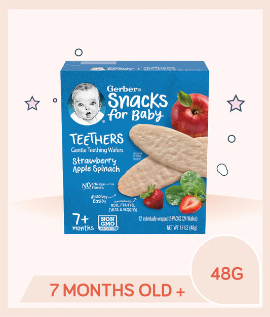 Gerber Teethers Strawberry Apple Spinach 48g