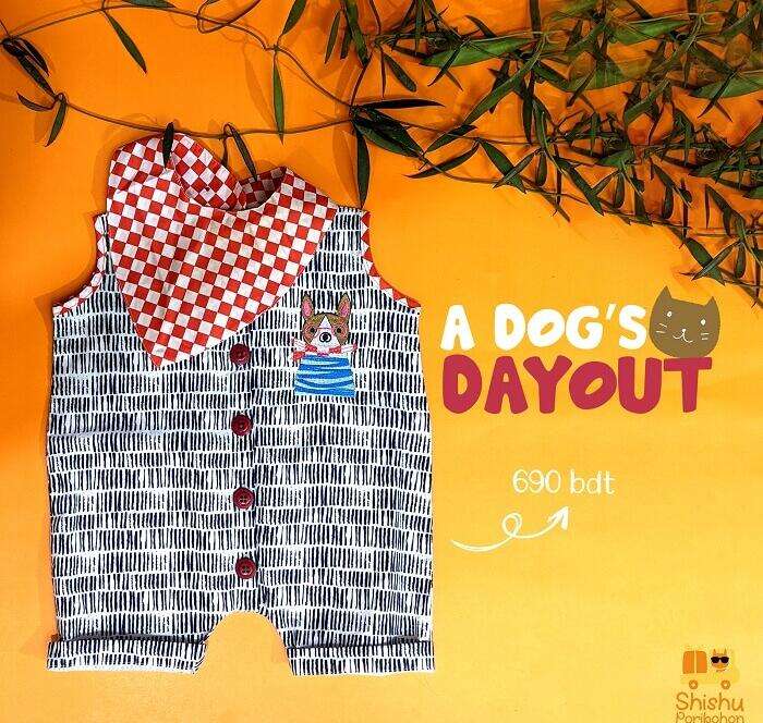 a-dogs-dayout-rompers-unisex-for-baby-boy-girl-main-photo